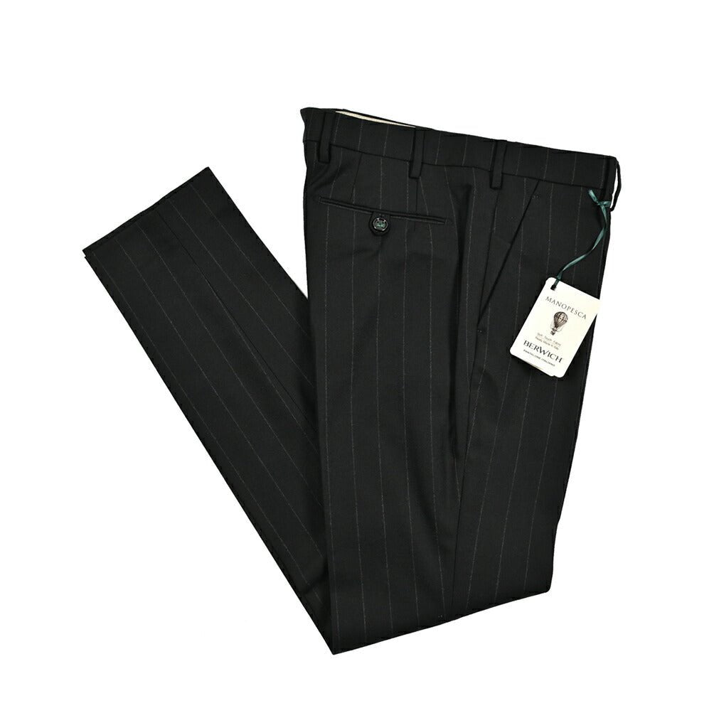 SALE|BERWICH MORELLO ウールコットン ノータックスラックス|411696 - 46|GUARDAROBA MILANO OFFICIAL STORE