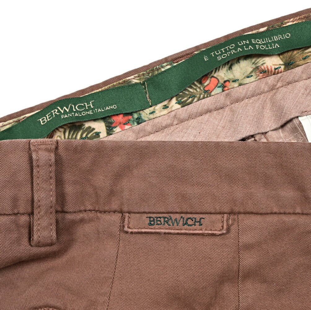 SALE|BERWICH MORELLO ストレッチコットン ノータックチノスラックス|412099|GUARDAROBA MILANO OFFICIAL STORE