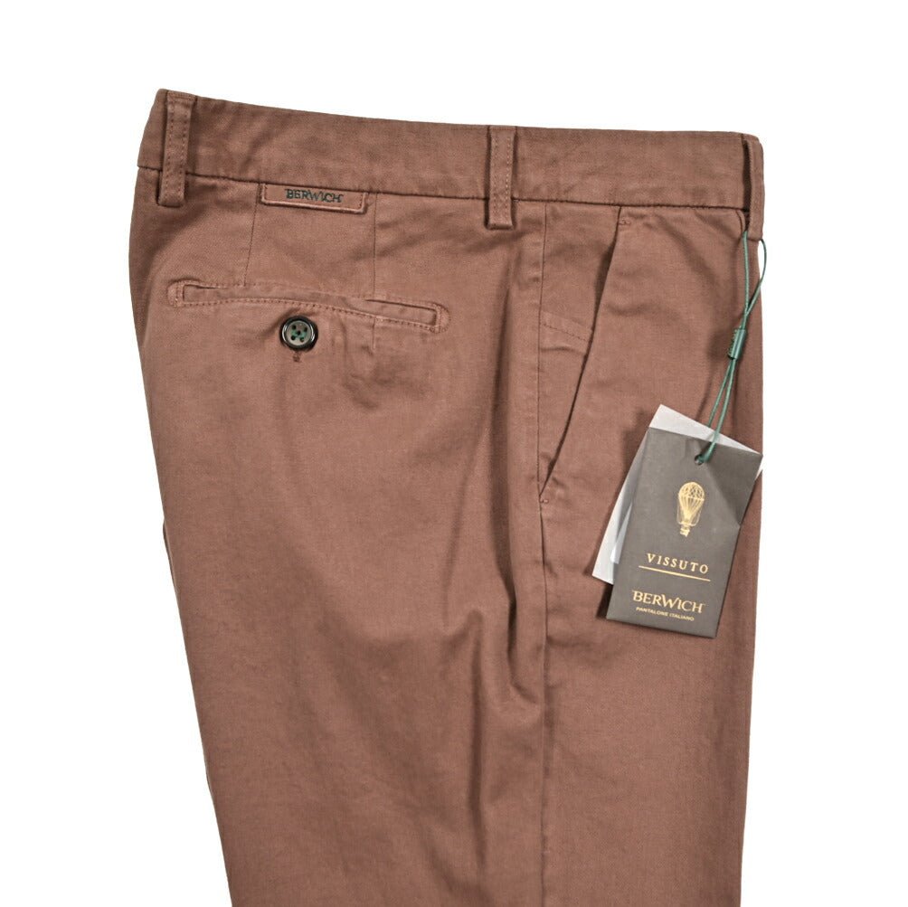 SALE|BERWICH MORELLO ストレッチコットン ノータックチノスラックス|412099|GUARDAROBA MILANO OFFICIAL STORE