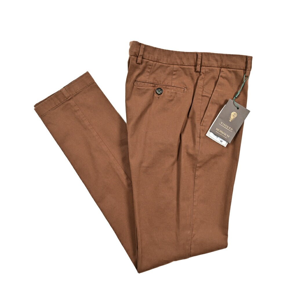 SALE|BERWICH MORELLO ストレッチコットン ノータックスラックス|GUARDAROBA MILANO OFFICIAL STORE