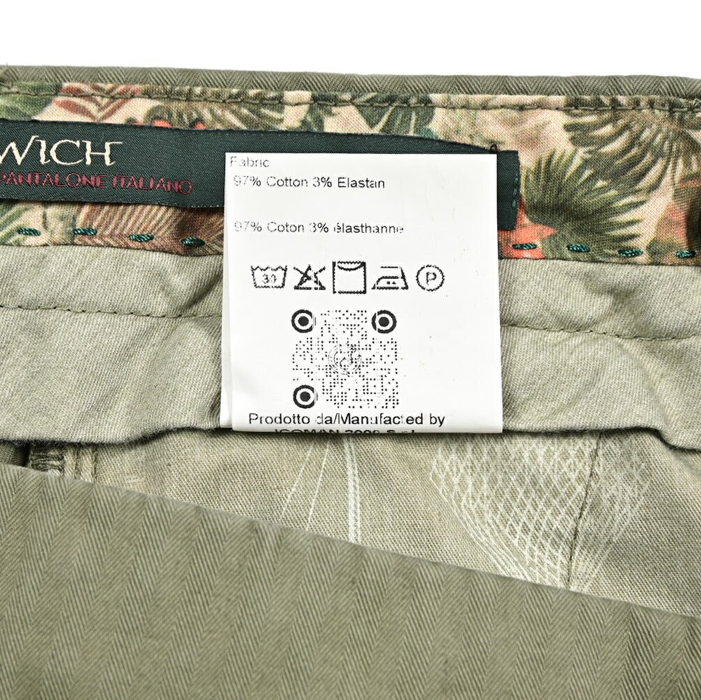 SALE|BERWICH "MORELLO" GD" ストレッチコットン ノータックスリムスラックス|425336 - 50|GUARDAROBA MILANO OFFICIAL STORE