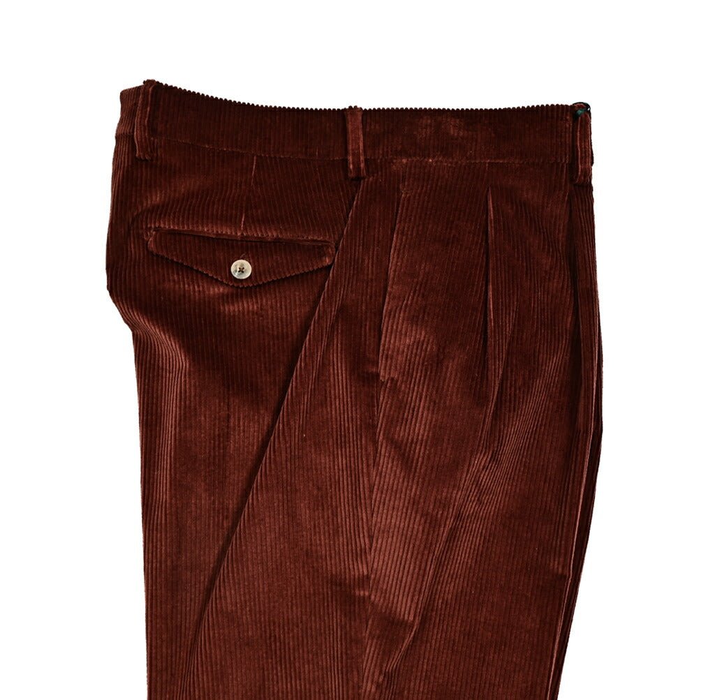 SALE|BERWICH NEGRONI LUX ストレッチコットンコーデュロイ ツータックスラックス|411937 - 46|GUARDAROBA MILANO OFFICIAL STORE
