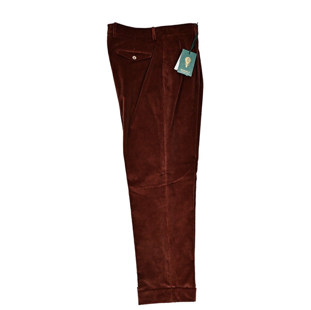 SALE|BERWICH NEGRONI LUX ストレッチコットンコーデュロイ ツータックスラックス|411937 - 46|GUARDAROBA MILANO OFFICIAL STORE