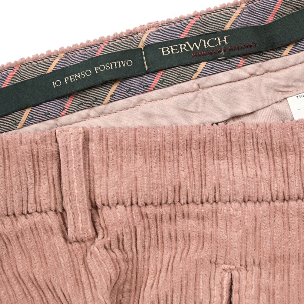 SALE|BERWICH RETRO ストレッチコットンコーデュロイ ワンタックスラックス|412265 - 46|GUARDAROBA MILANO OFFICIAL STORE