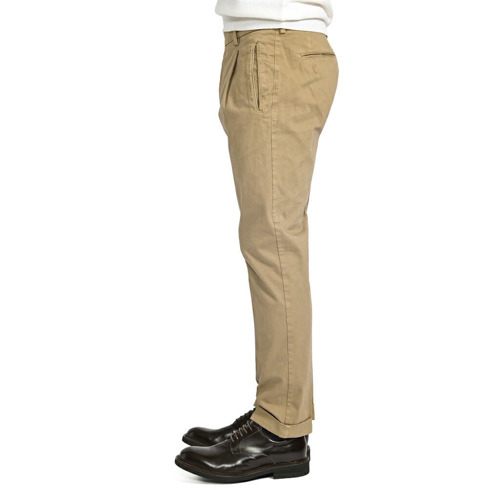 SALE|BERWICH RETRO ストレッチコットンポリエステル ワンタックスラックス|412276 - 46|GUARDAROBA MILANO OFFICIAL STORE