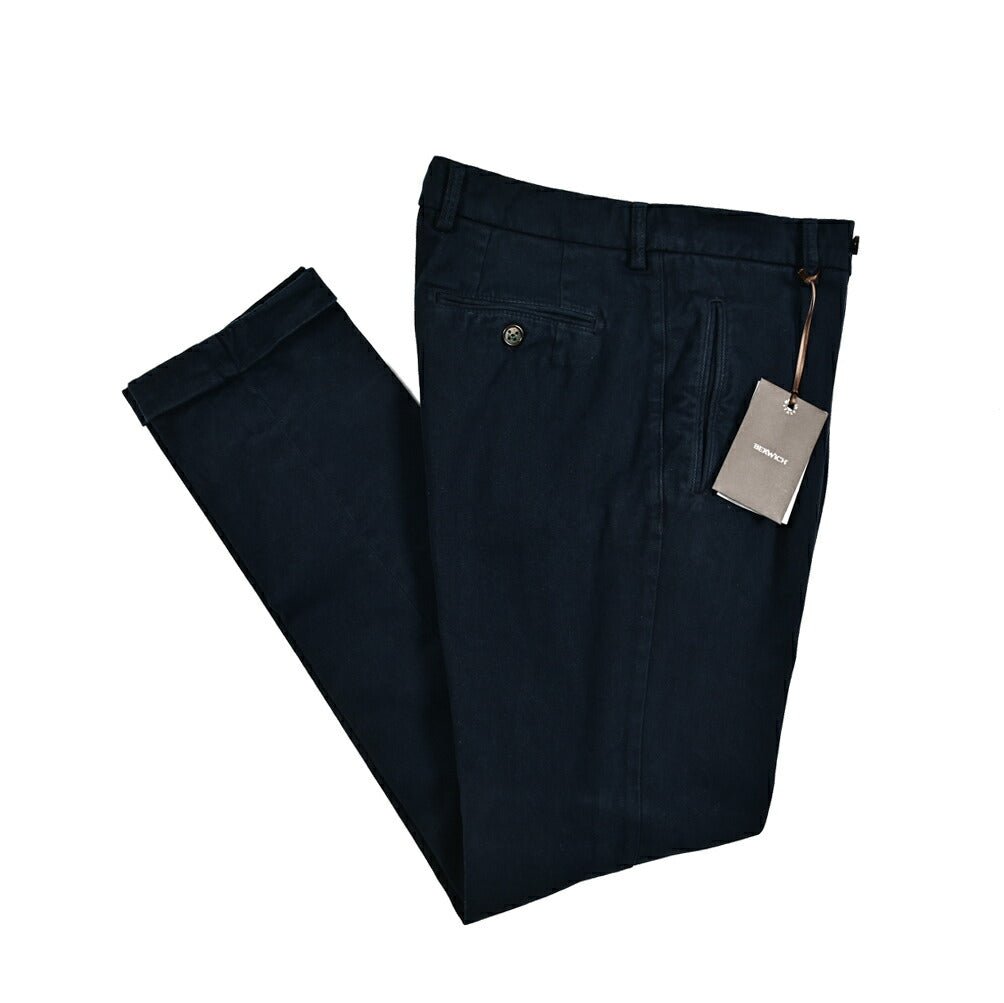 SALE|BERWICH RETRO ストレッチコットン ワンタックチノスラックス|411483 - 54|GUARDAROBA MILANO OFFICIAL STORE