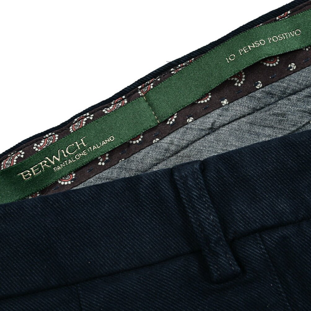 SALE|BERWICH RETRO ストレッチコットン ワンタックチノスラックス|411483 - 54|GUARDAROBA MILANO OFFICIAL STORE