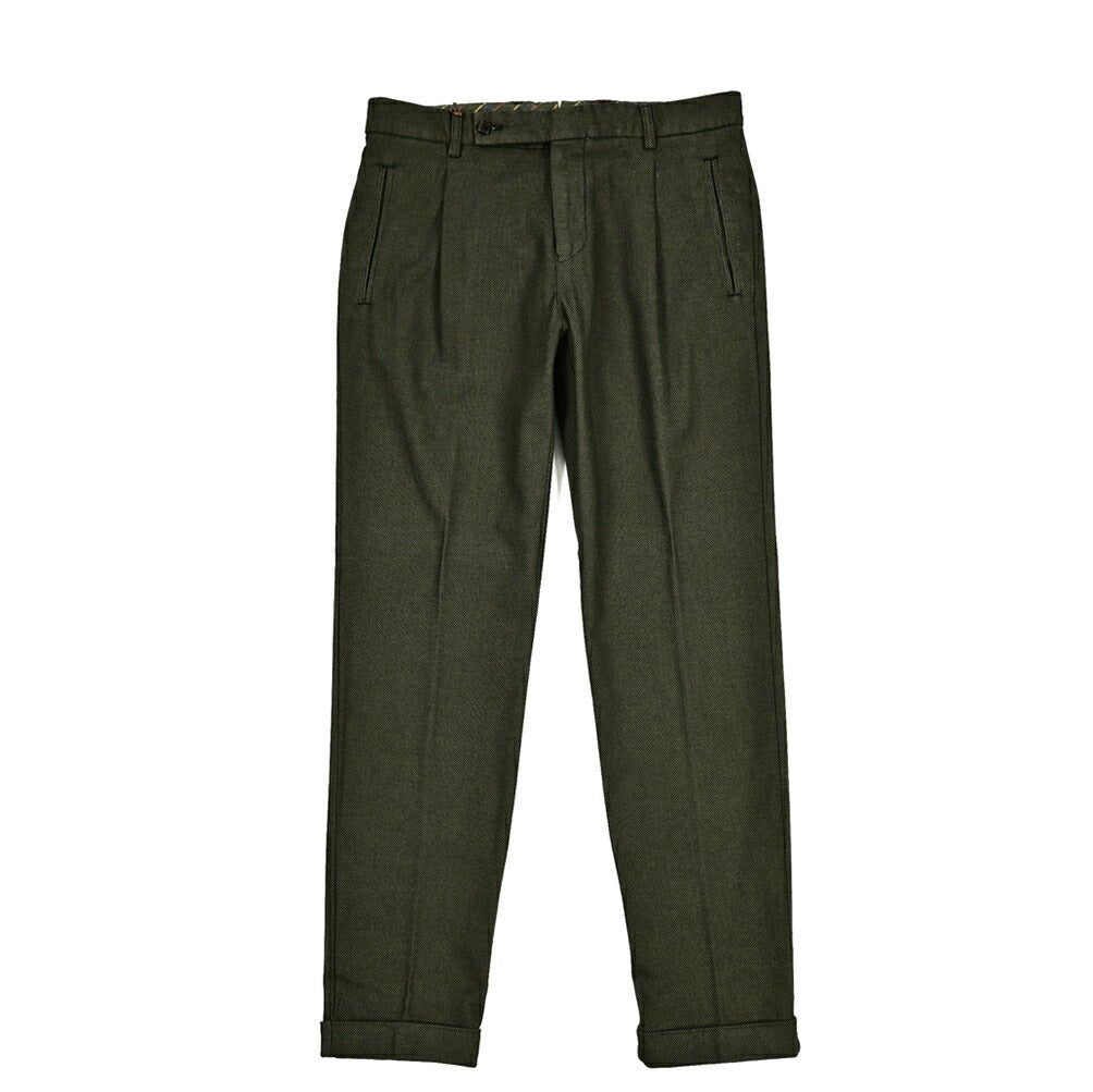 SALE|BERWICH RETRO ストレッチコットンポリエステル ワンタックスラックス|412276 - 46|GUARDAROBA MILANO OFFICIAL STORE