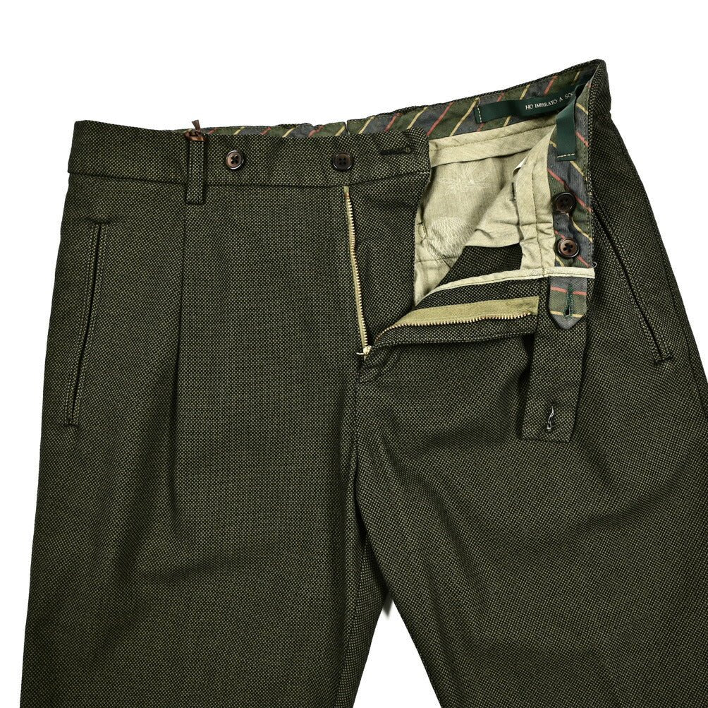 SALE|BERWICH RETRO ストレッチコットンポリエステル ワンタックスラックス|412276 - 46|GUARDAROBA MILANO OFFICIAL STORE