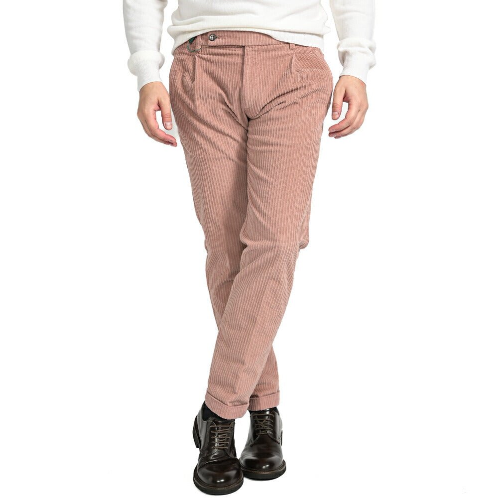 SALE|BERWICH RETRO ストレッチコットンコーデュロイ ワンタックスラックス|412265 - 46|GUARDAROBA MILANO OFFICIAL STORE