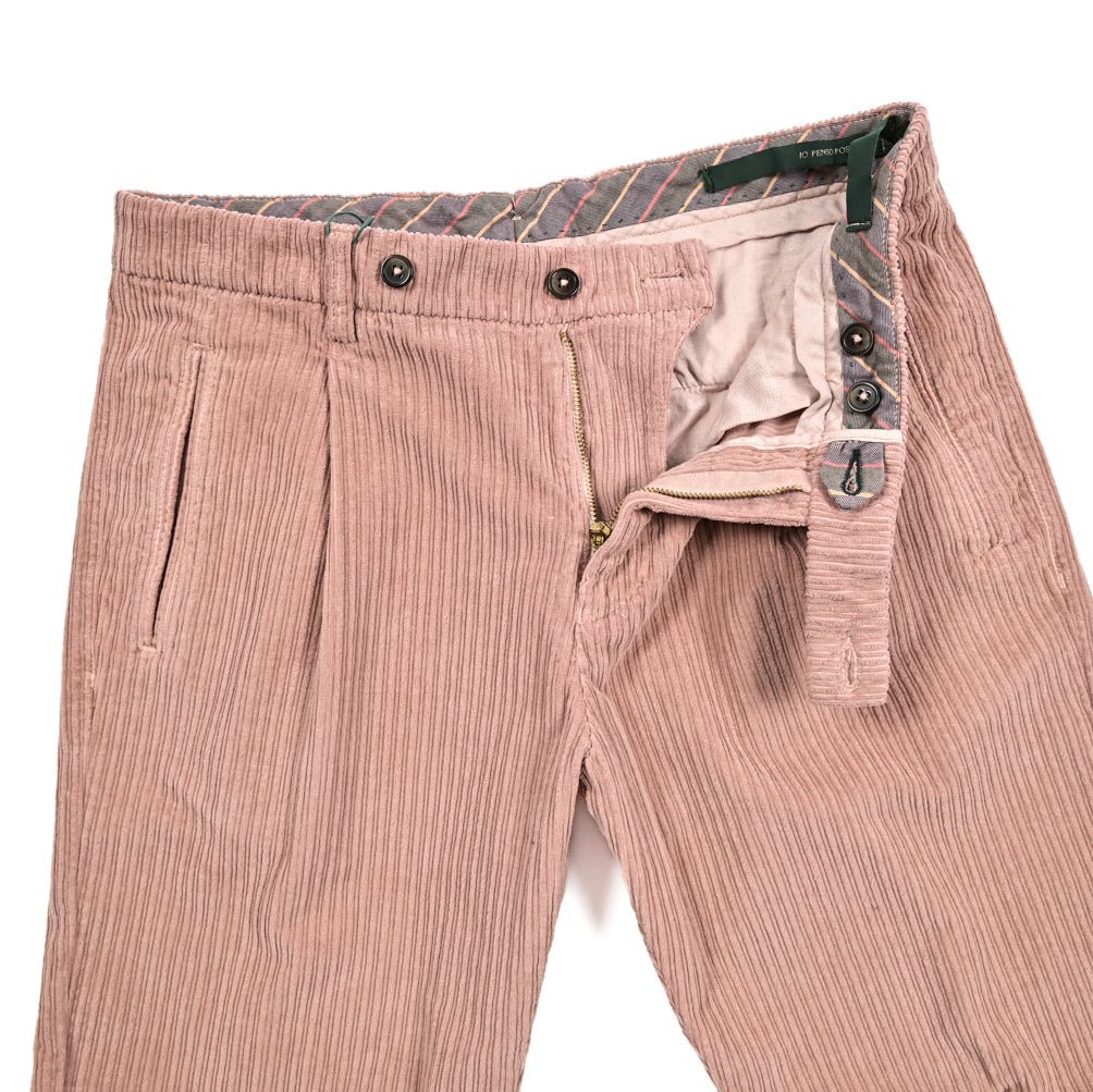 SALE|BERWICH RETRO ストレッチコットンコーデュロイ ワンタックスラックス|412265 - 46|GUARDAROBA MILANO OFFICIAL STORE