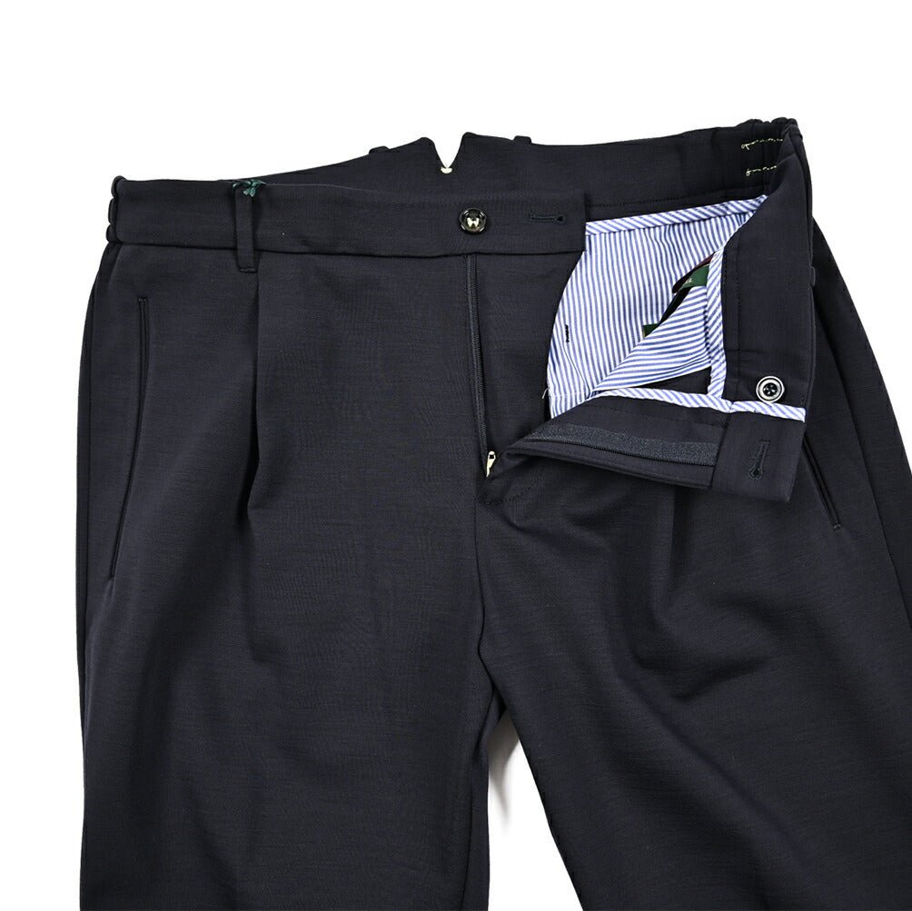 SALE|BERWICH "RETRO TECH" ストレッチウール ワンタックジャージースラックス|425247 - 48|GUARDAROBA MILANO OFFICIAL STORE