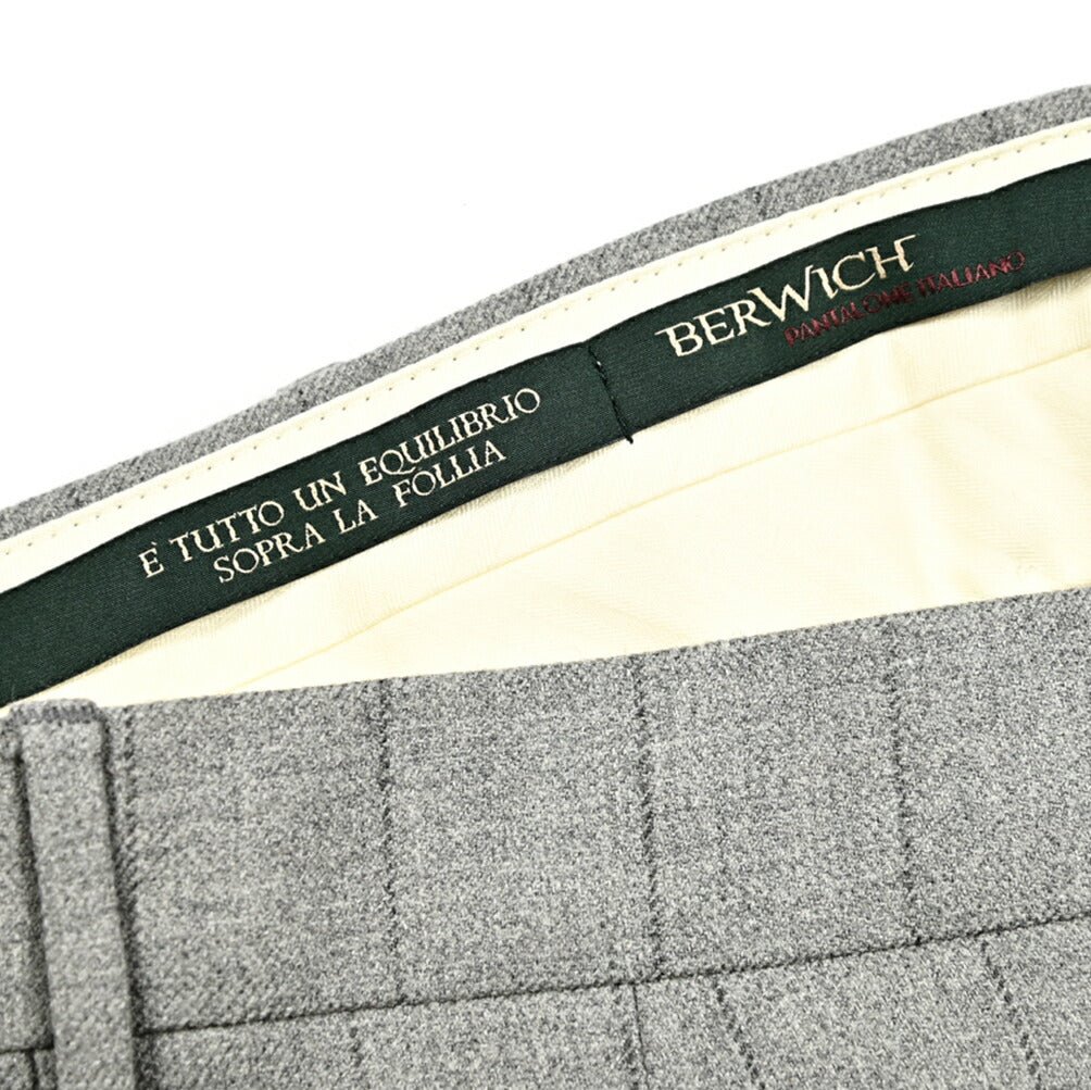 SALE|BERWICH VULCANO Z ウールコットン ノータックスラックス|411901 - 50|GUARDAROBA MILANO OFFICIAL STORE