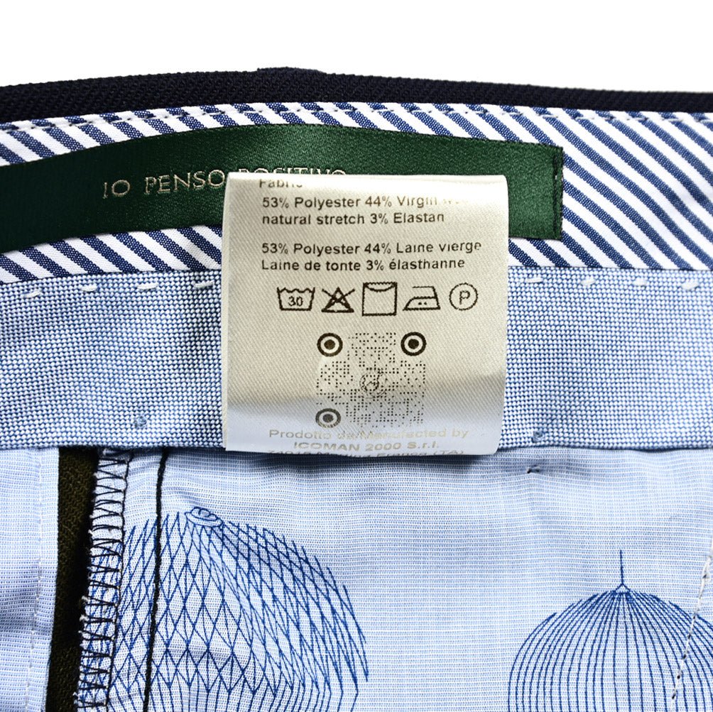 SALE|BERWICH VULCANO Z ストレッチポリエステルウール ノータックスラックス|411909 - 50|GUARDAROBA MILANO OFFICIAL STORE