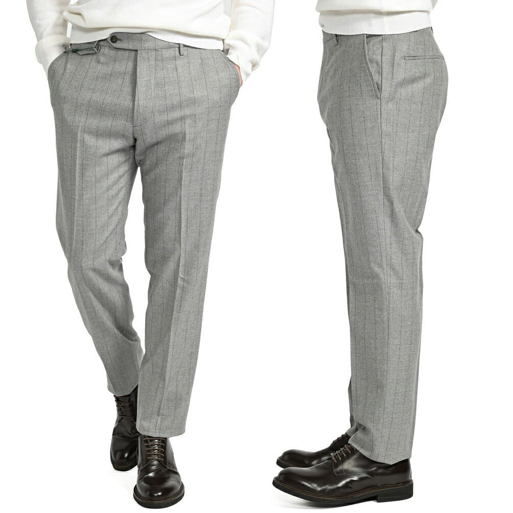 SALE|BERWICH VULCANO Z ウールコットン ノータックスラックス|411901 - 50|GUARDAROBA MILANO OFFICIAL STORE