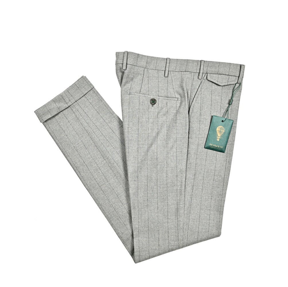 SALE|BERWICH VULCANO Z ウールコットン ノータックスラックス|411901 - 50|GUARDAROBA MILANO OFFICIAL STORE