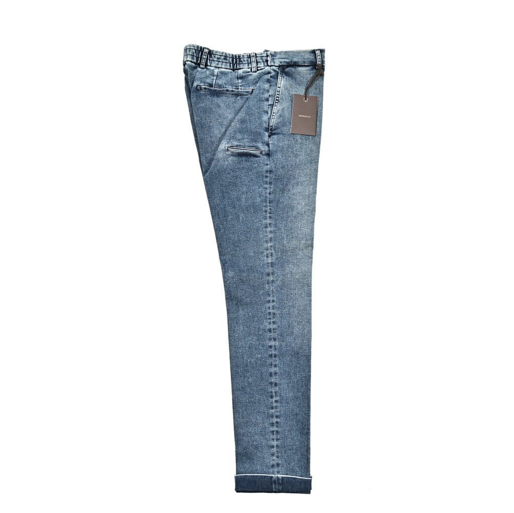 SALE|BERWICH "YRETRO" ストレッチデニム ノータックスリムパンツ(デニスラ)|424932 - 46|GUARDAROBA MILANO OFFICIAL STORE
