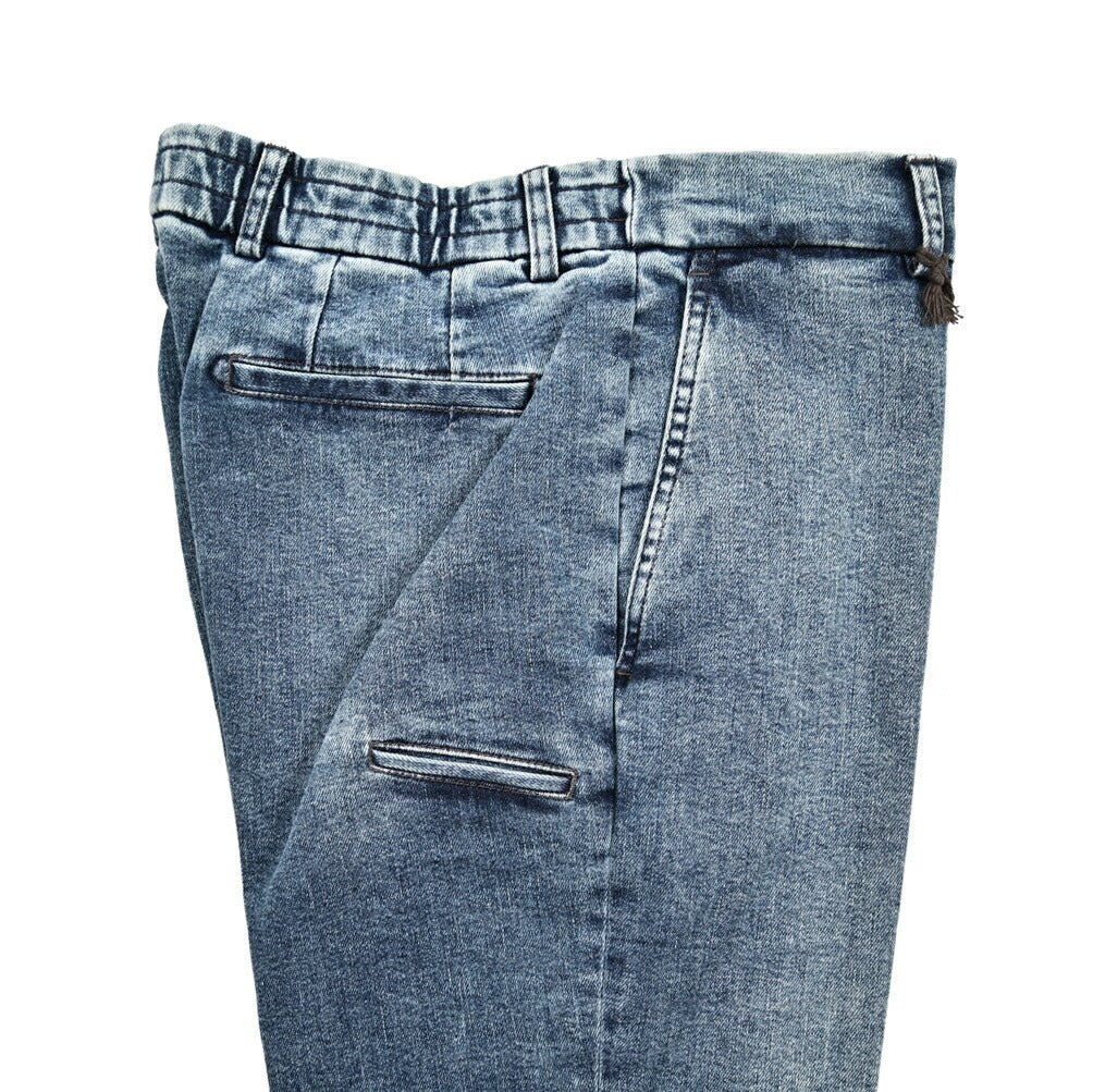 SALE|BERWICH "YRETRO" ストレッチデニム ノータックスリムパンツ(デニスラ)|424932 - 46|GUARDAROBA MILANO OFFICIAL STORE