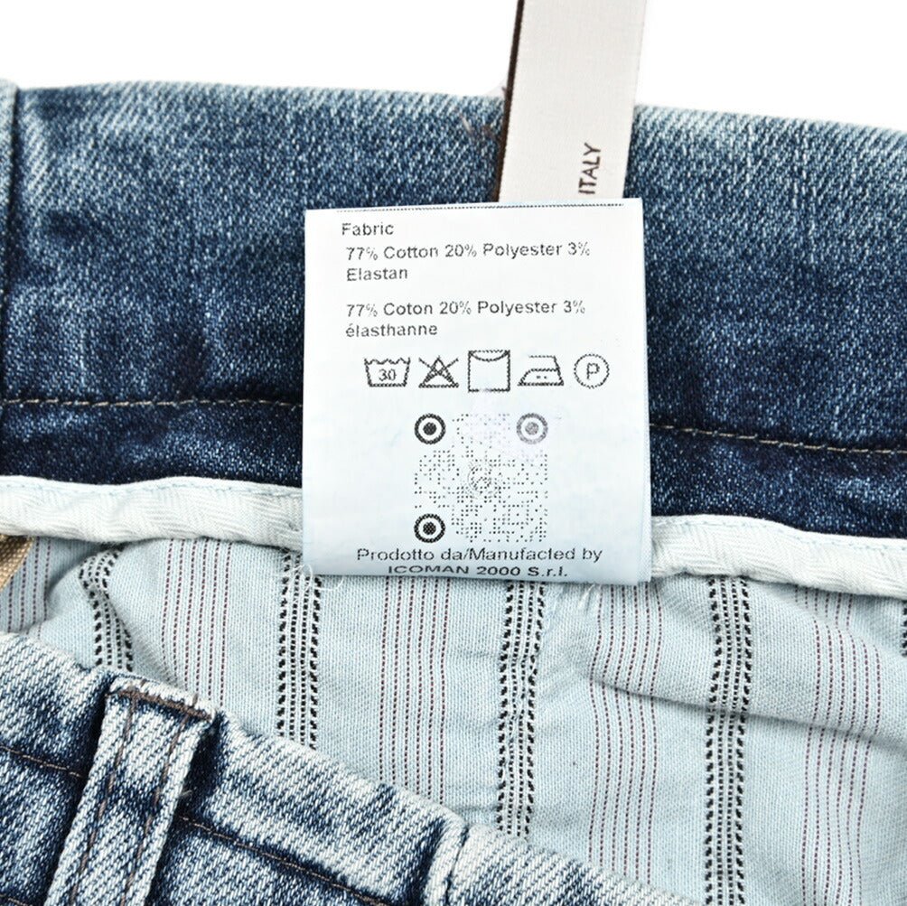 SALE|BERWICH "YRETRO" ストレッチデニム ノータックスリムパンツ(デニスラ)|424932 - 46|GUARDAROBA MILANO OFFICIAL STORE