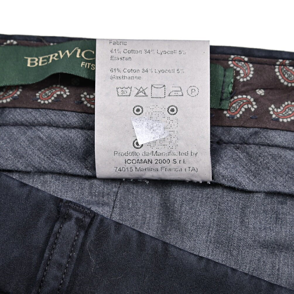 SALE|BERWICH YRETROLONG - GD ストレッチコットン ノータックパンツ|433681-46|GUARDAROBA MILANO OFFICIAL STORE