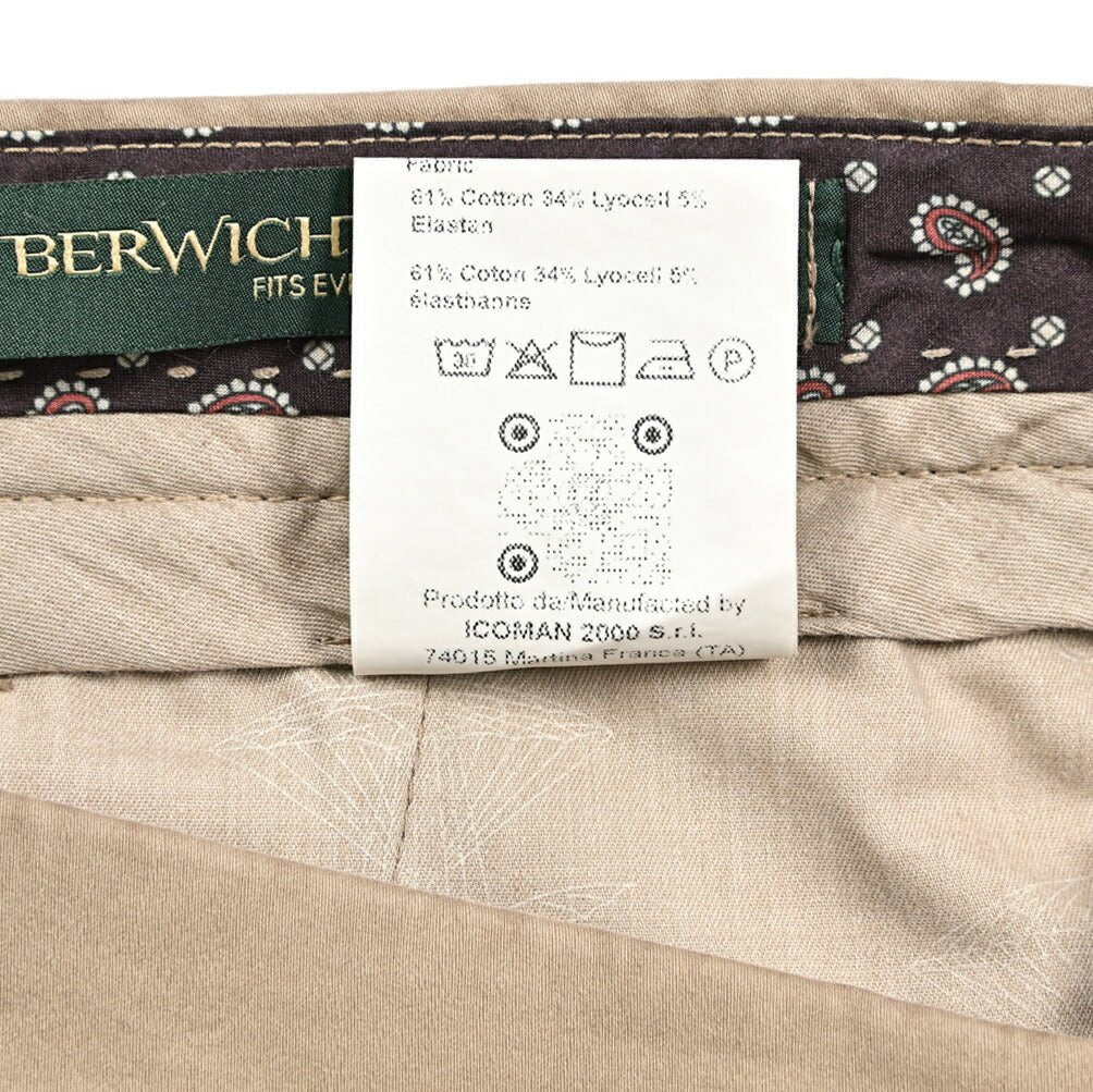 SALE|BERWICH YRETROLONG - GD ストレッチコットン ノータックパンツ|434026-52|GUARDAROBA MILANO OFFICIAL STORE