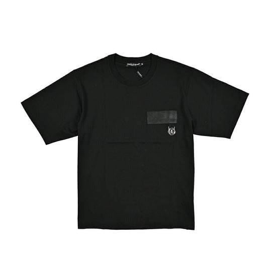 SALE|DOLCE & GABBANA コットン100% ワンポイントロゴ オーバーサイズ半袖Tシャツ|416014 - 44|GUARDAROBA MILANO OFFICIAL STORE