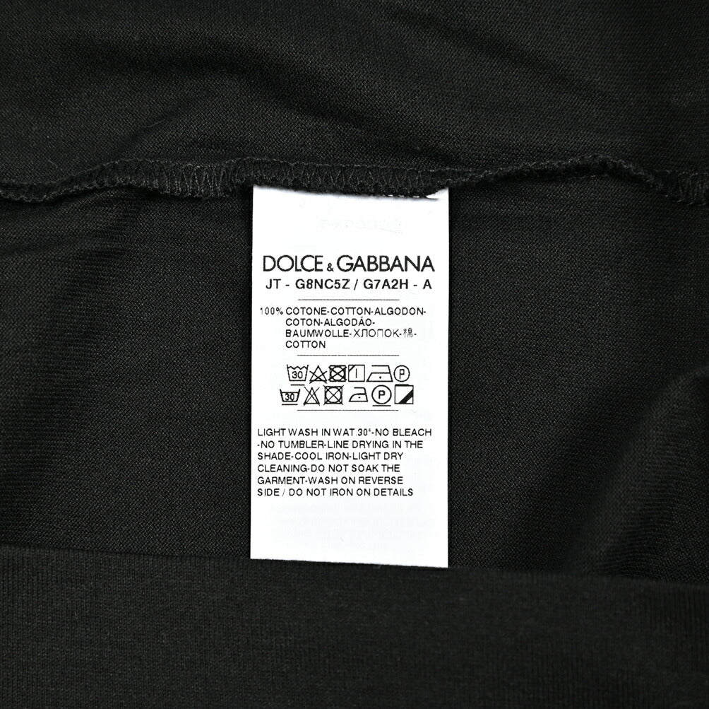 SALE|DOLCE & GABBANA コットン100% ワンポイントロゴ オーバーサイズ半袖Tシャツ|416014 - 44|GUARDAROBA MILANO OFFICIAL STORE