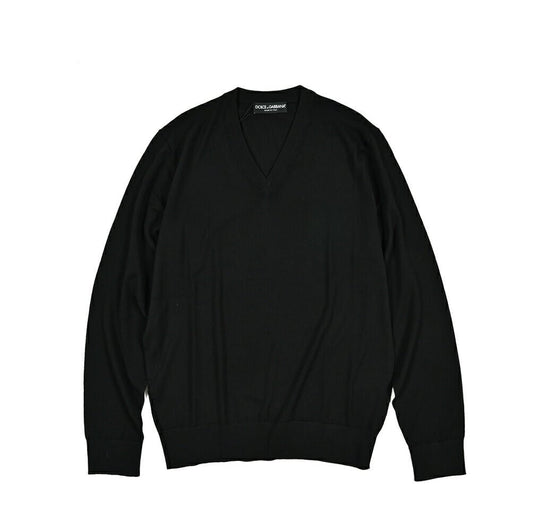 SALE|DOLCE & GABBANA ヴァージンウール100% Vネックニットセーター|416041 - 48|GUARDAROBA MILANO OFFICIAL STORE