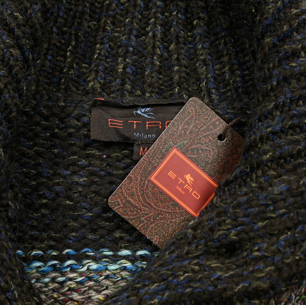 SALE|ETRO ウール100% スタンドカラーローゲージニットカーディガン|406956|GUARDAROBA MILANO OFFICIAL STORE