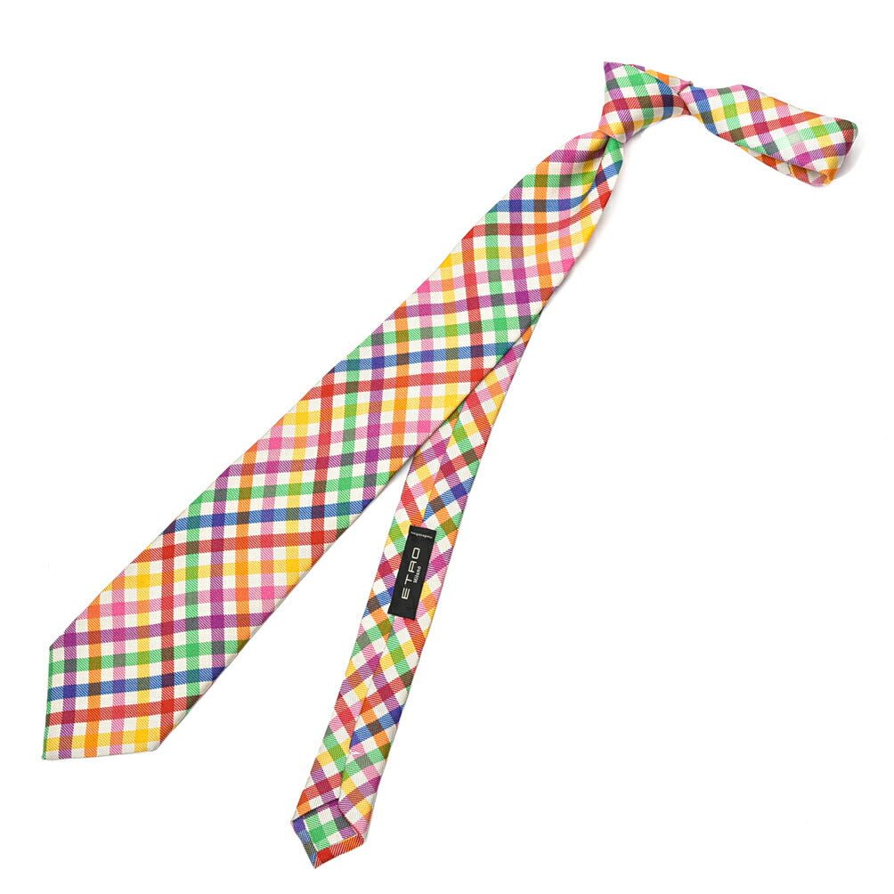 SALE|ETRO シルク100% チェックネクタイ|406801|GUARDAROBA MILANO OFFICIAL STORE