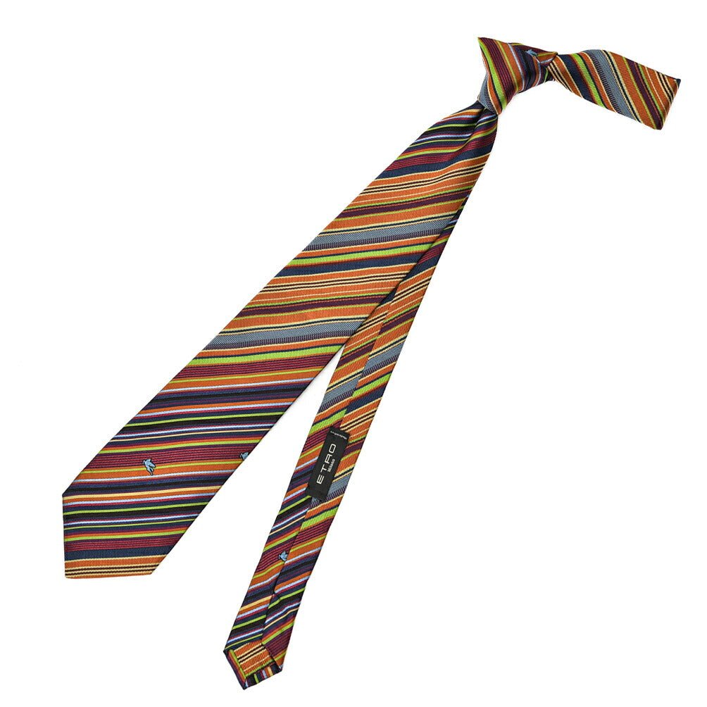 SALE|ETRO シルク100% レジメンタルネクタイ(ワイドタイ)|406748|GUARDAROBA MILANO OFFICIAL STORE
