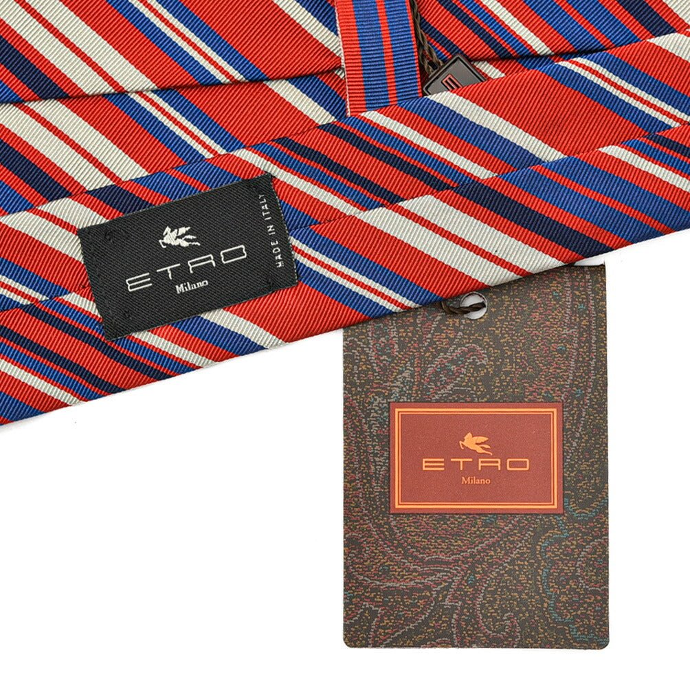 SALE|ETRO シルクコットン レジメンタルネクタイ(ワイドタイ)|406827|GUARDAROBA MILANO OFFICIAL STORE