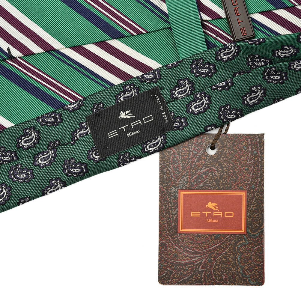 SALE|ETRO シルクコットン レジメンタルネクタイ|GUARDAROBA MILANO OFFICIAL STORE