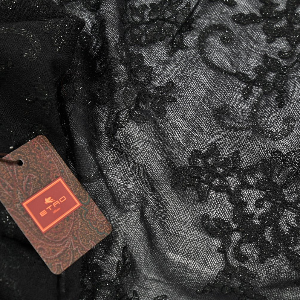 SALE|ETRO ウールシルクカシミヤ 花柄ストール|407254|GUARDAROBA MILANO OFFICIAL STORE