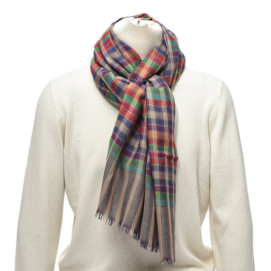 SALE|ETRO カシミヤシルク チェック柄ストール|414392|GUARDAROBA MILANO OFFICIAL STORE