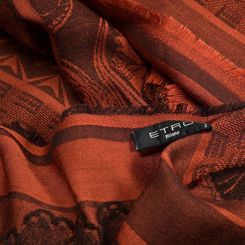 SALE|ETRO オリエンタル柄ストール ウールシルク|414399|GUARDAROBA MILANO OFFICIAL STORE