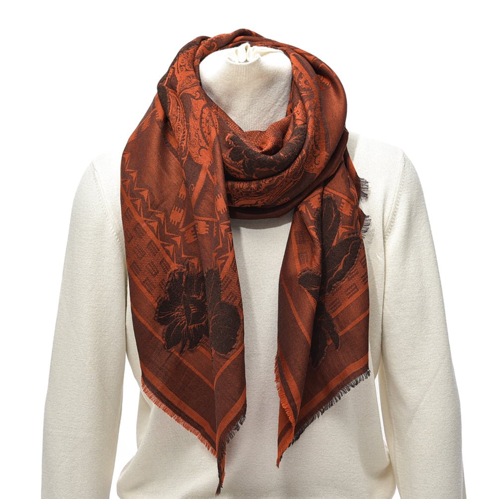 SALE|ETRO オリエンタル柄ストール ウールシルク|414399|GUARDAROBA MILANO OFFICIAL STORE