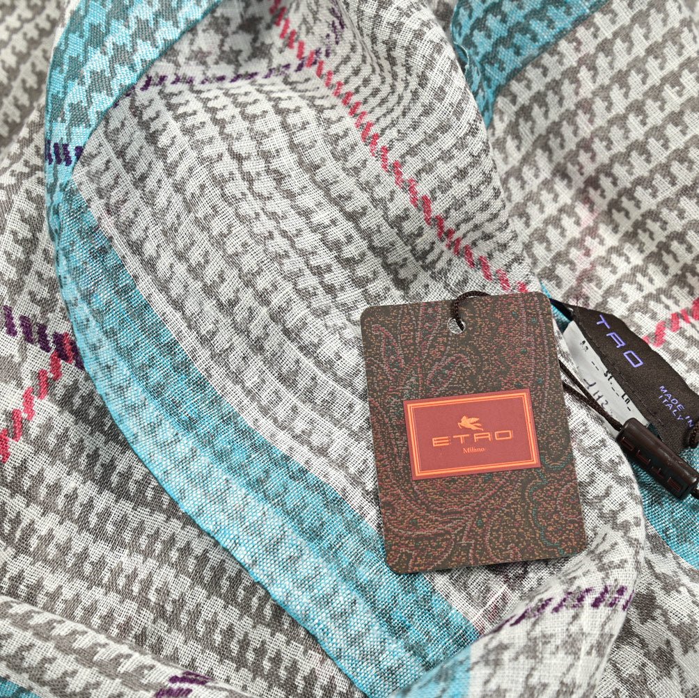 SALE|ETRO グレンチェック柄ストール|414400|GUARDAROBA MILANO OFFICIAL STORE