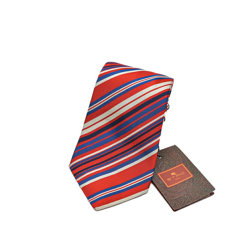 SALE|ETRO シルクコットン レジメンタルネクタイ(ワイドタイ)|GUARDAROBA MILANO OFFICIAL STORE