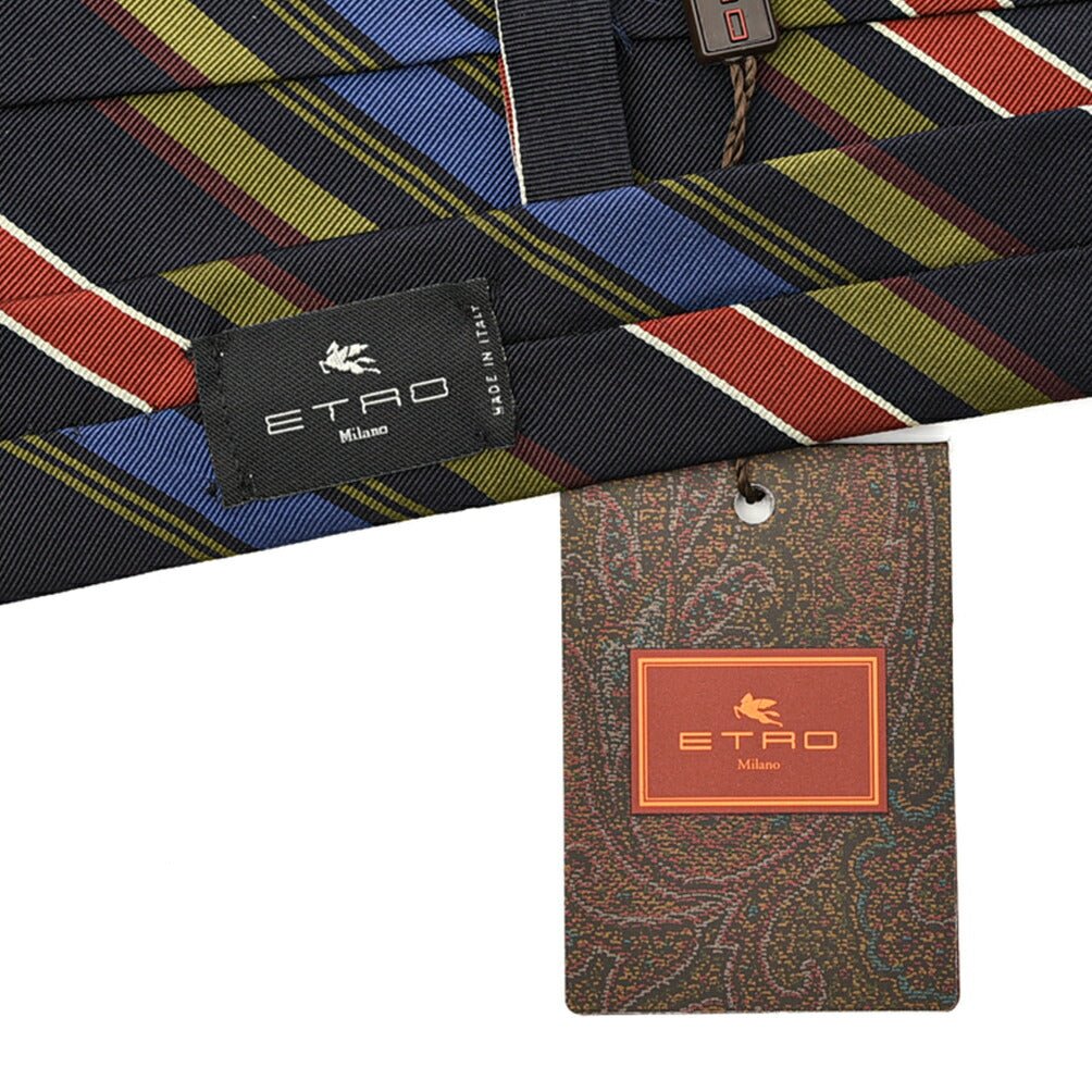 SALE|ETRO シルクコットン レジメンタルネクタイ(ワイドタイ)|406833|GUARDAROBA MILANO OFFICIAL STORE