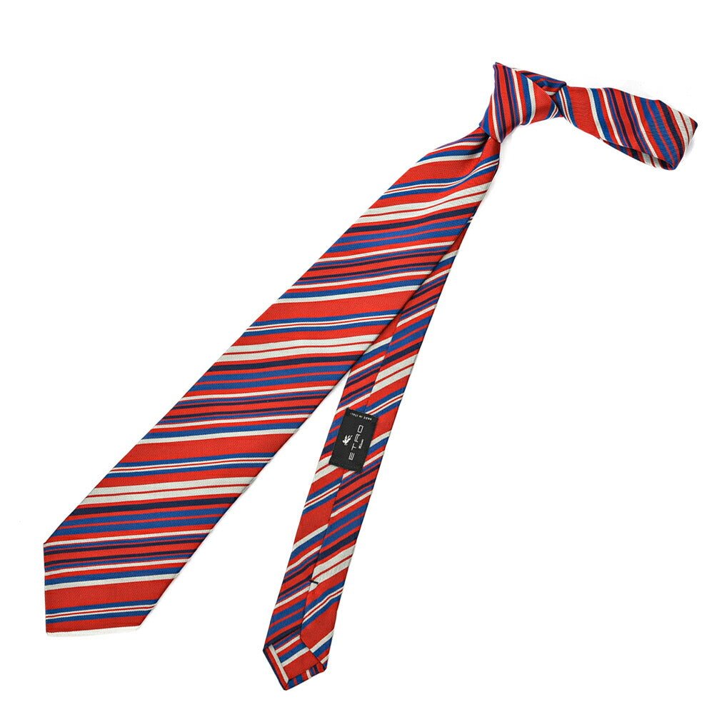 SALE|ETRO シルクコットン レジメンタルネクタイ(ワイドタイ)|GUARDAROBA MILANO OFFICIAL STORE