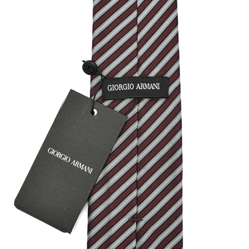 SALE|GIORGIO ARMANI シルク100% レジメンタルネクタイ|GUARDAROBA MILANO OFFICIAL STORE