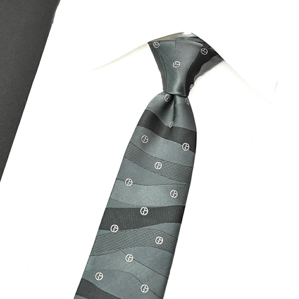 SALE|GIORGIO ARMANI シルク100% ロゴネクタイ|405113|GUARDAROBA MILANO OFFICIAL STORE
