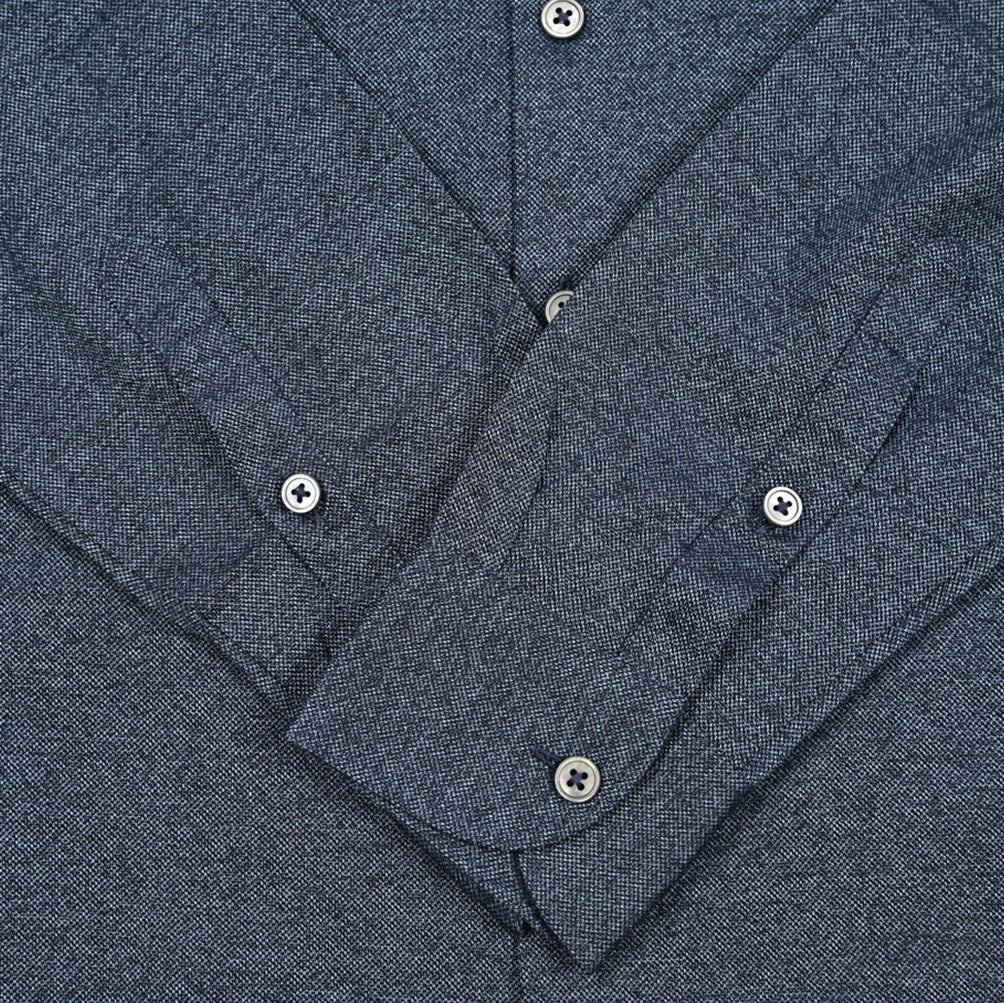 SALE|GRAN SASSO コットン100% ホリゾンタルカラー鹿の子シャツ|425934 - 48|GUARDAROBA MILANO OFFICIAL STORE