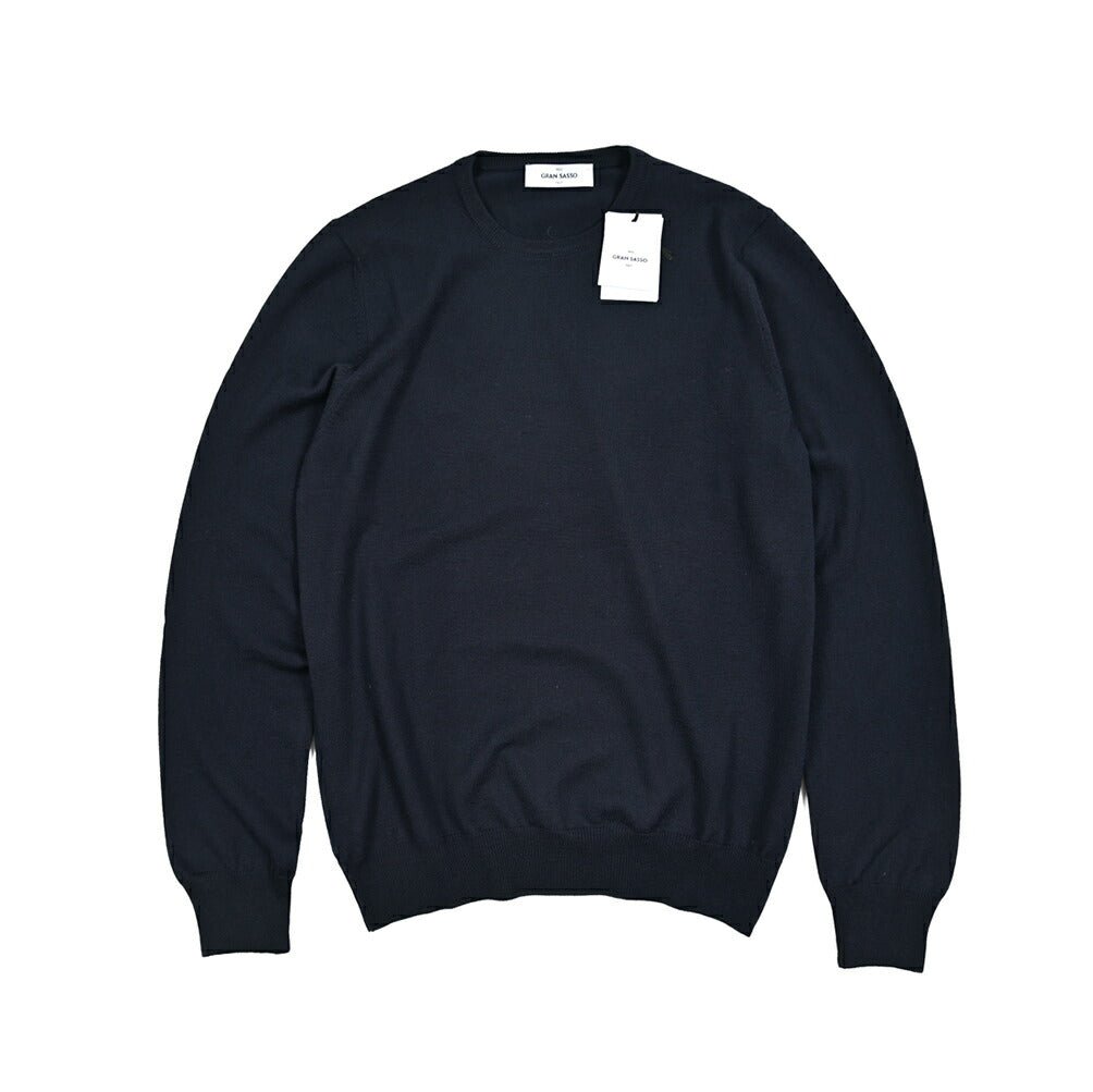 SALE|GRAN SASSO ヴァージンウール100% クルーネックニットセーター|GUARDAROBA MILANO OFFICIAL STORE