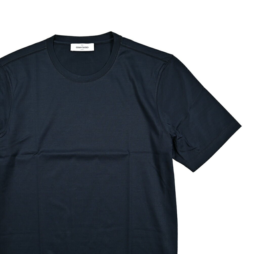 SALE|GRAN SASSO マーセライズコットン100% クルーネック半袖Tシャツ / FILO SCOZIA|422481 - 44|GUARDAROBA MILANO OFFICIAL STORE