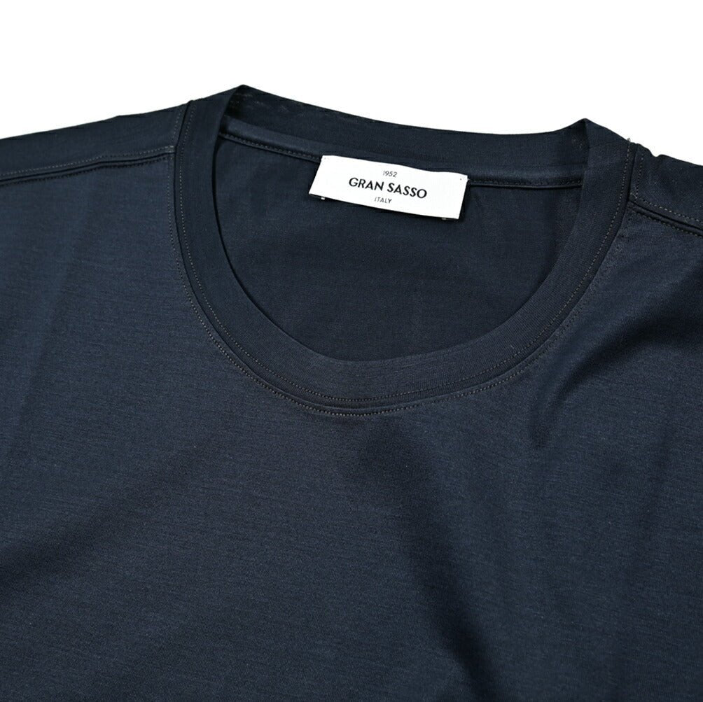 SALE|GRAN SASSO マーセライズコットン100% クルーネック半袖Tシャツ / FILO SCOZIA|422481 - 44|GUARDAROBA MILANO OFFICIAL STORE