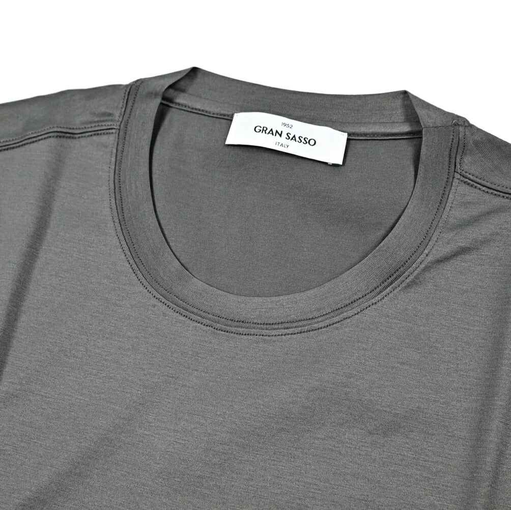 SALE|GRAN SASSO マーセライズコットン100% クルーネック半袖Tシャツ / FILO SCOZIA|422670 - 44|GUARDAROBA MILANO OFFICIAL STORE