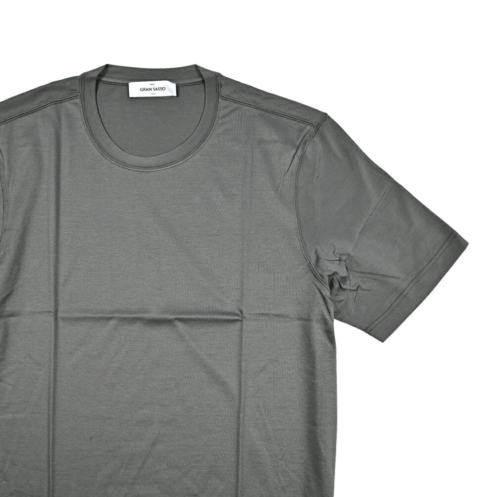 SALE|GRAN SASSO マーセライズコットン100% クルーネック半袖Tシャツ / FILO SCOZIA|422670 - 44|GUARDAROBA MILANO OFFICIAL STORE