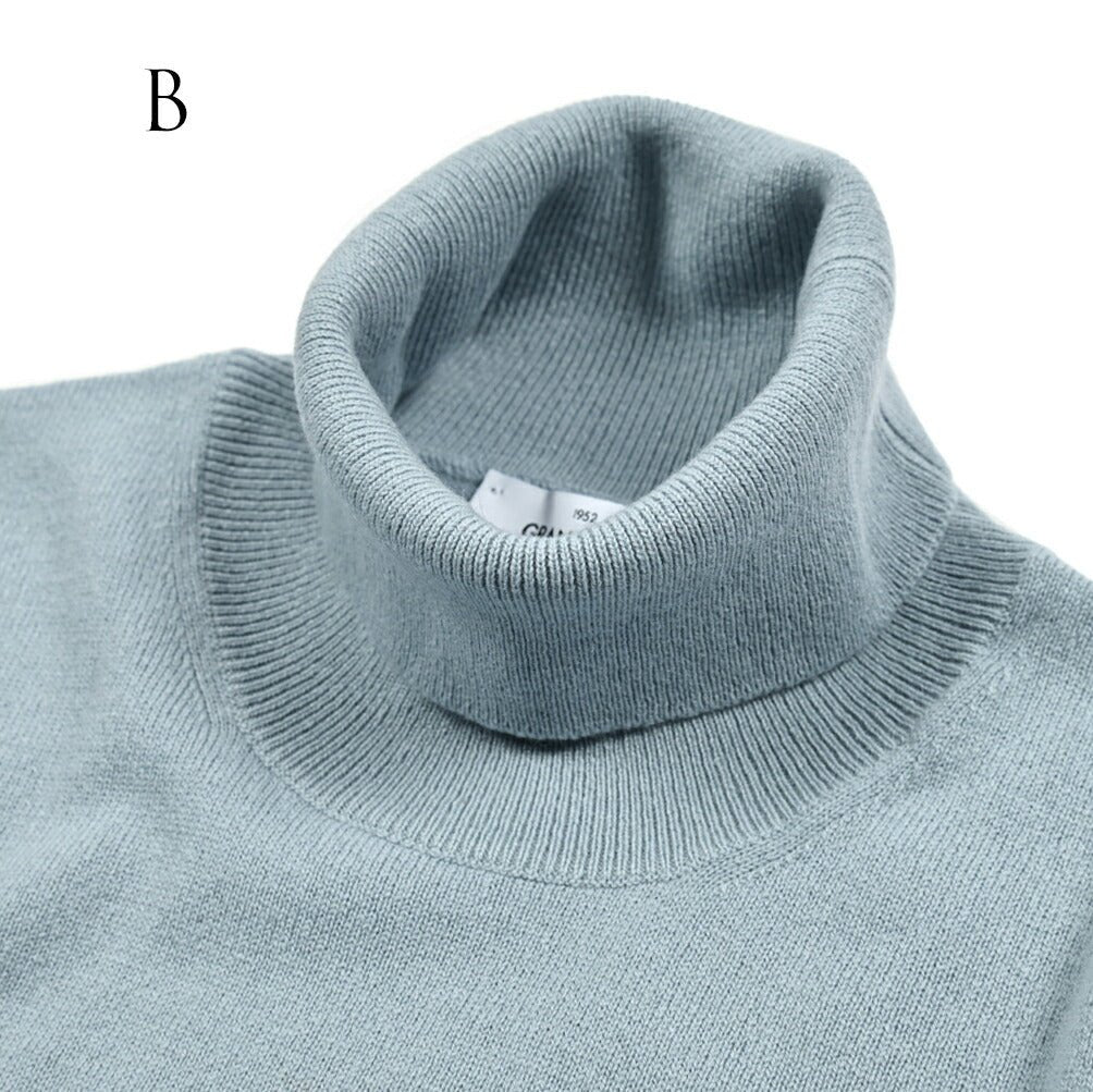 SALE|GRAN SASSO ヴァージンウールカシミヤ タートルネックニットセーター|GUARDAROBA MILANO OFFICIAL STORE